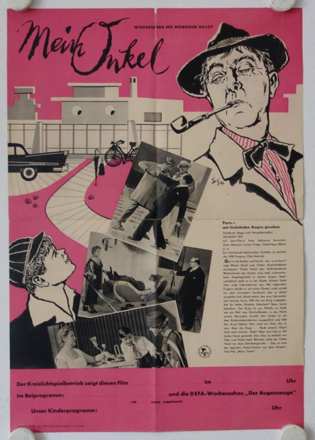 Mein Onkel originales DDR Filmplakat